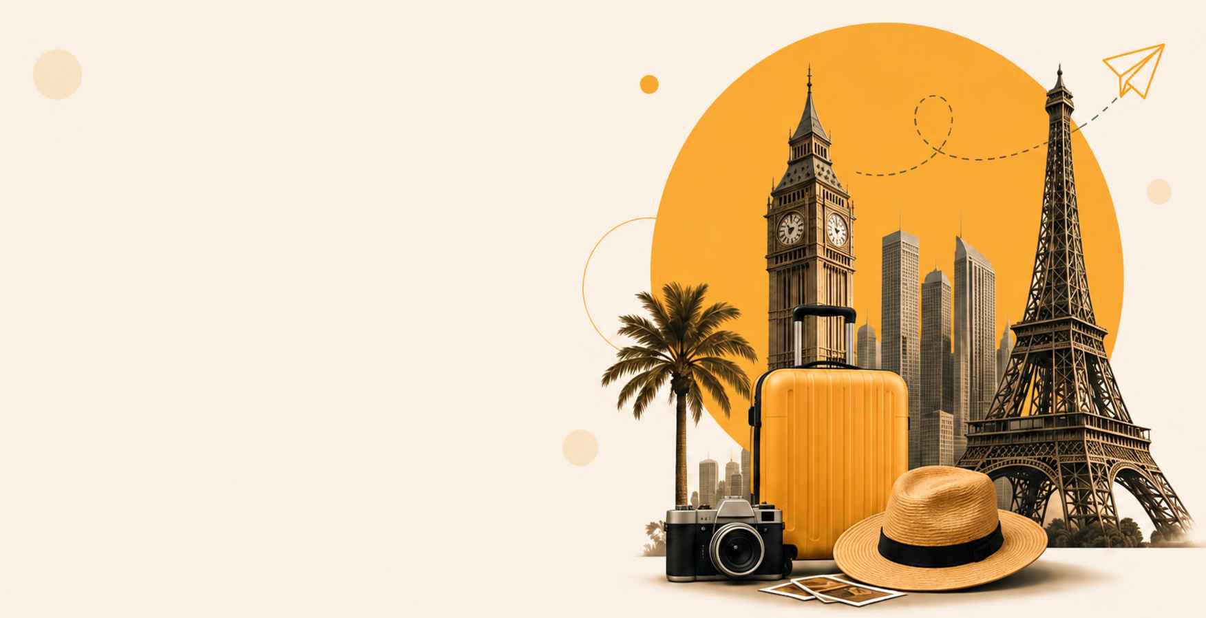Domestic and international flight travel